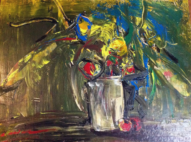 Still life 5 - Tĩnh vật 5, oil on canvas, 60x80 cm, artist Đinh Châu Minh (1969), 2013
