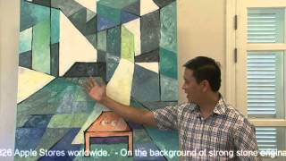 Video Doctor Nguyễn Đức Tiến introduce paiting Wood Glass Stone and Steel 